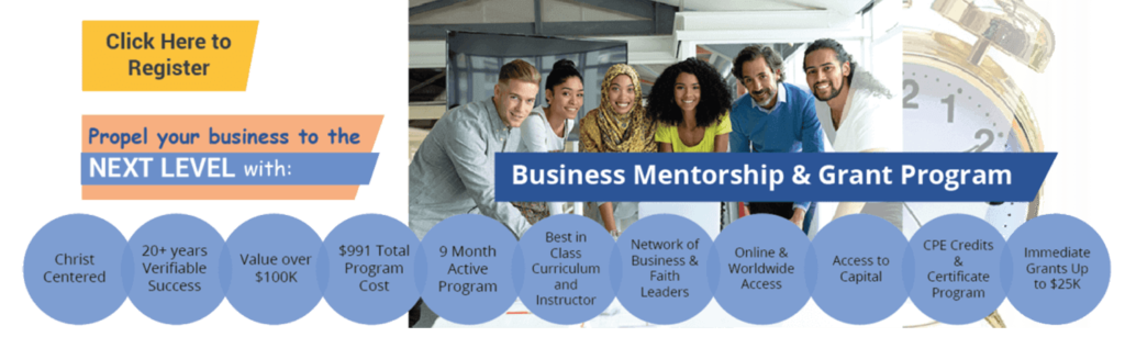 Business Mentorship & Grant Program | NextLevelCalling.org